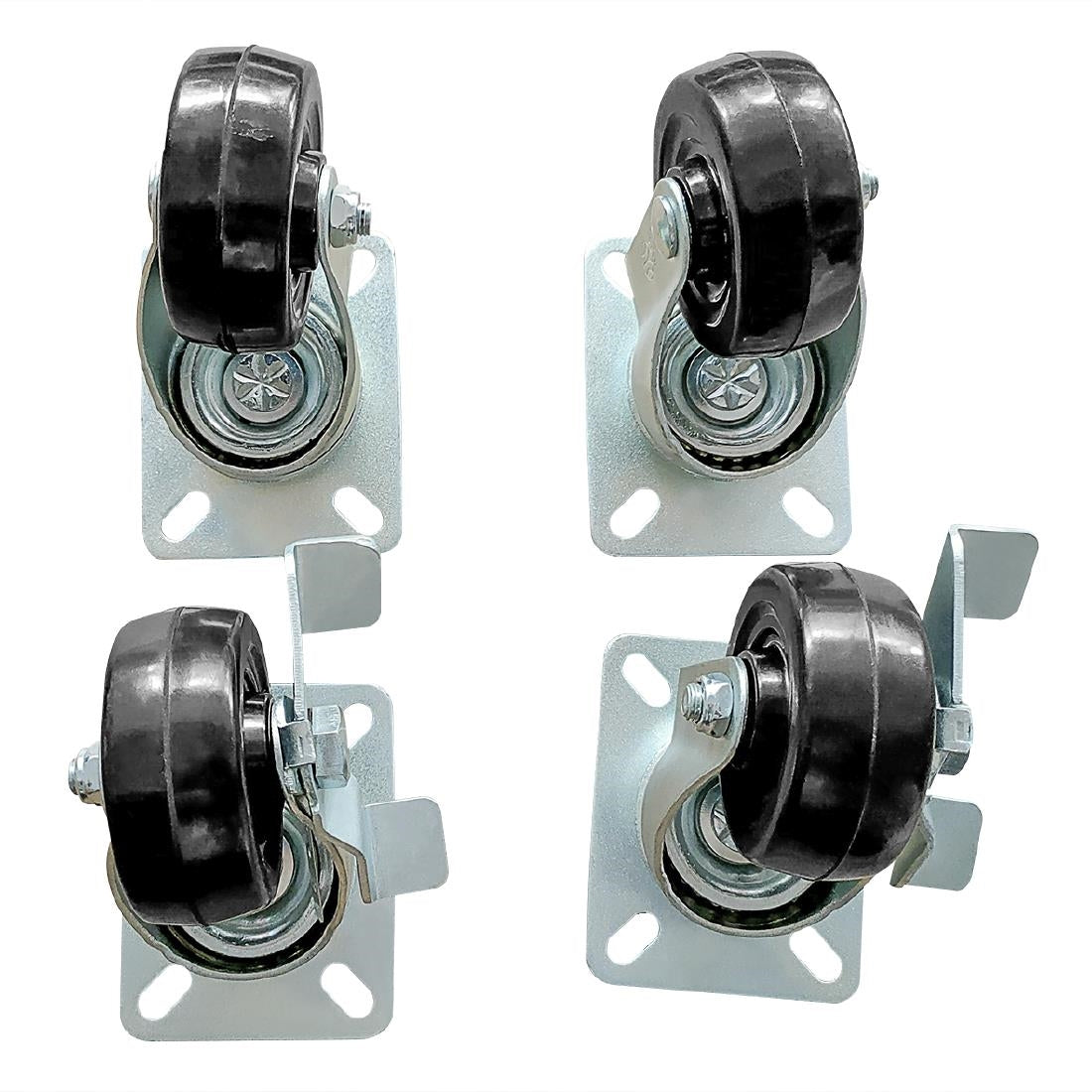 AK837 Polar Set of 4 Standard and Braked Castors JD Catering Equipment Solutions Ltd