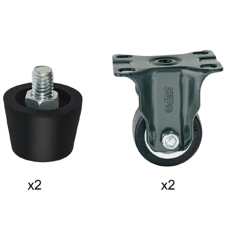 AL006 Buffalo Complete Feet and Set of 4 Standard Castors - JD Catering Equipment Solutions Ltd