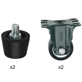 AL006 Buffalo Complete Feet and Set of 4 Standard Castors - JD Catering Equipment Solutions Ltd