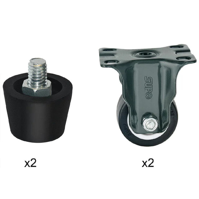 AL006 Buffalo Complete Feet and Set of 4 Standard Castors - JD Catering Equipment Solutions Ltd