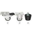 AL007 Buffalo Complete Feet and Set of 6 Standard Castors - JD Catering Equipment Solutions Ltd
