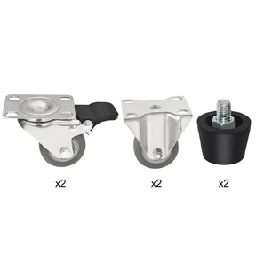AL007 Buffalo Complete Feet and Set of 6 Standard Castors - JD Catering Equipment Solutions Ltd