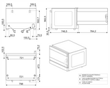 Smeg Convection Oven - 4 trays 600x400 - ALFA425H-2