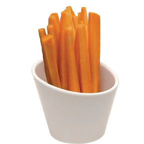 GK834 APS Casual Slanted Melamine Pot White 100mm - JD Catering Equipment Solutions Ltd