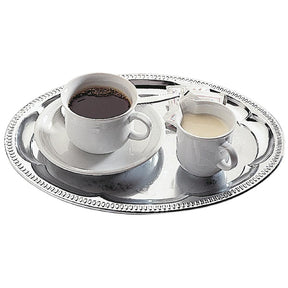 APS Chrome-Plated Stainless Steel Oval Tea Tray 300mm JD Catering Equipment Solutions Ltd