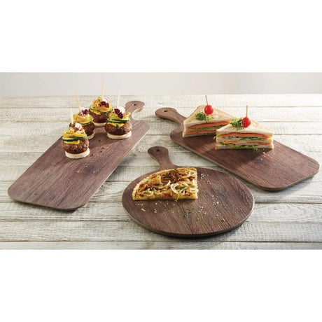 GN560 APS Oak Effect Round Handled Pizza Paddle Board 300mm - JD Catering Equipment Solutions Ltd