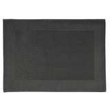 APS PVC Placemat Fine Band Frame Black (Pack of 6) JD Catering Equipment Solutions Ltd