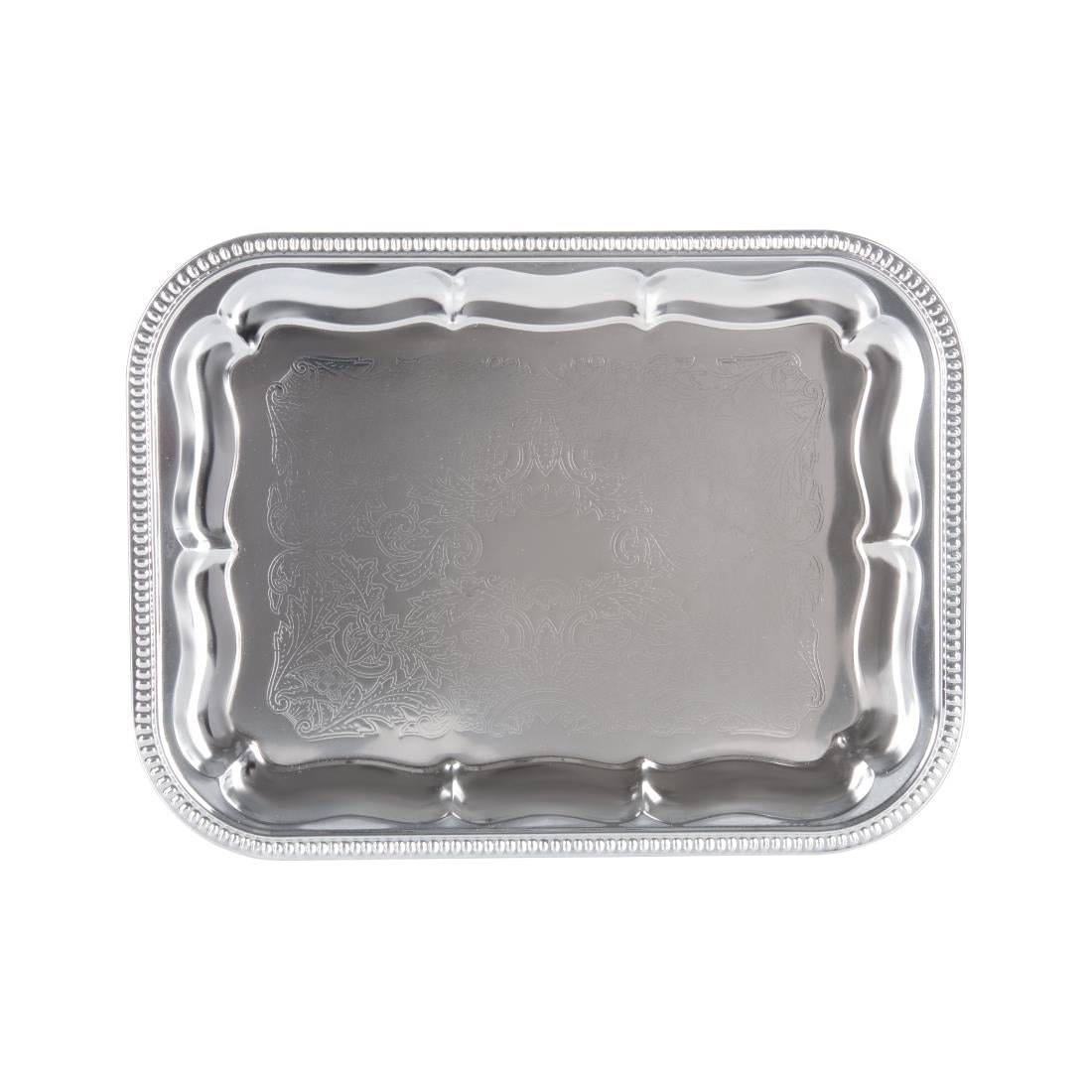 APS Semi-Disposable Party Tray 410 x 310mm Chrome JD Catering Equipment Solutions Ltd