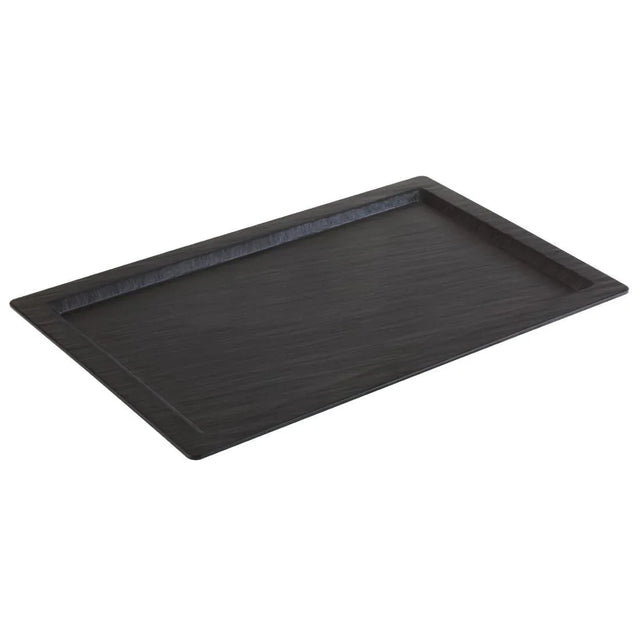 GN563 APS Slate Effect Melamine Tray with Rim GN 1/1 - JD Catering Equipment Solutions Ltd