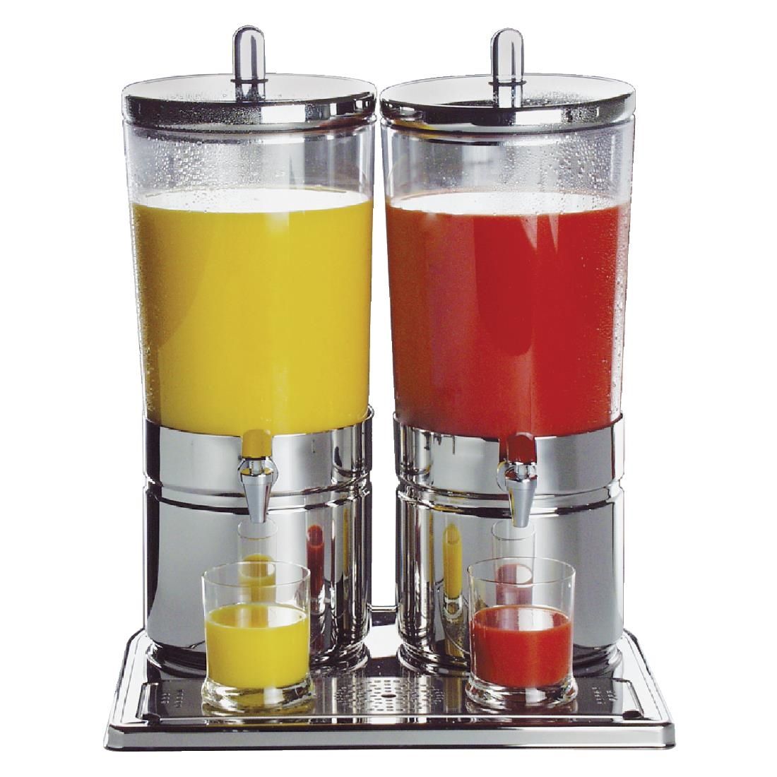 APS Stainless Steel Juice Dispenser Double JD Catering Equipment Solutions Ltd
