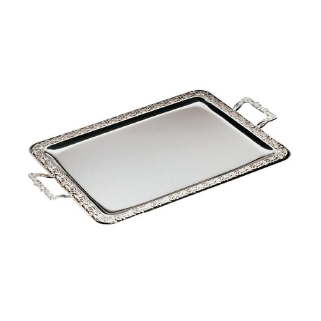 APS Stainless Steel Rectangular Handled Service Tray 600mm JD Catering Equipment Solutions Ltd