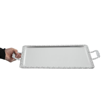 APS Stainless Steel Rectangular Handled Service Tray 600mm JD Catering Equipment Solutions Ltd