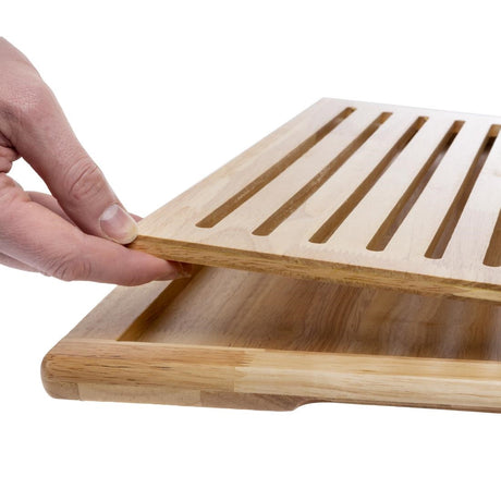 APS Thick Slatted Wooden Chopping Board JD Catering Equipment Solutions Ltd