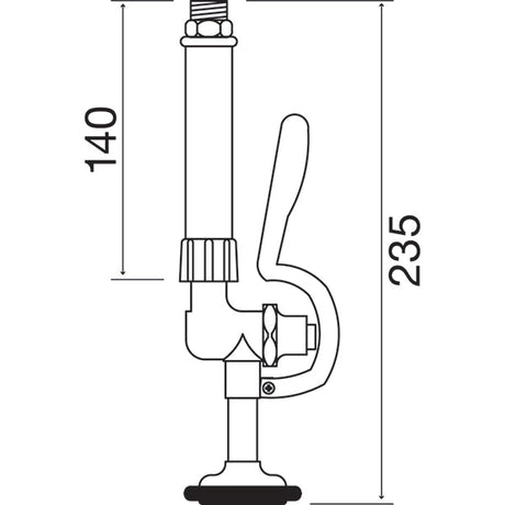 AQUAJET Pre-Rinse Spray Gun AJSG019 JD Catering Equipment Solutions Ltd