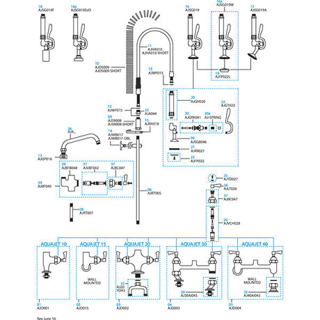 AQUAJET Spout AJRS035 JD Catering Equipment Solutions Ltd