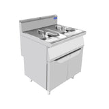 CookRite Twin Tank Gas Fryer AT7G8F-F 800mm Wide - JD Catering Equipments Ltd