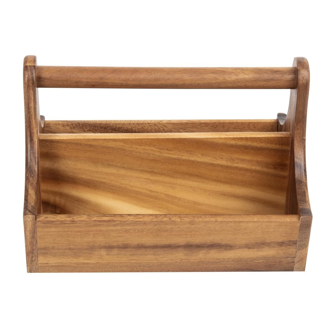 Acacia Wood Condiment Basket with Handle JD Catering Equipment Solutions Ltd
