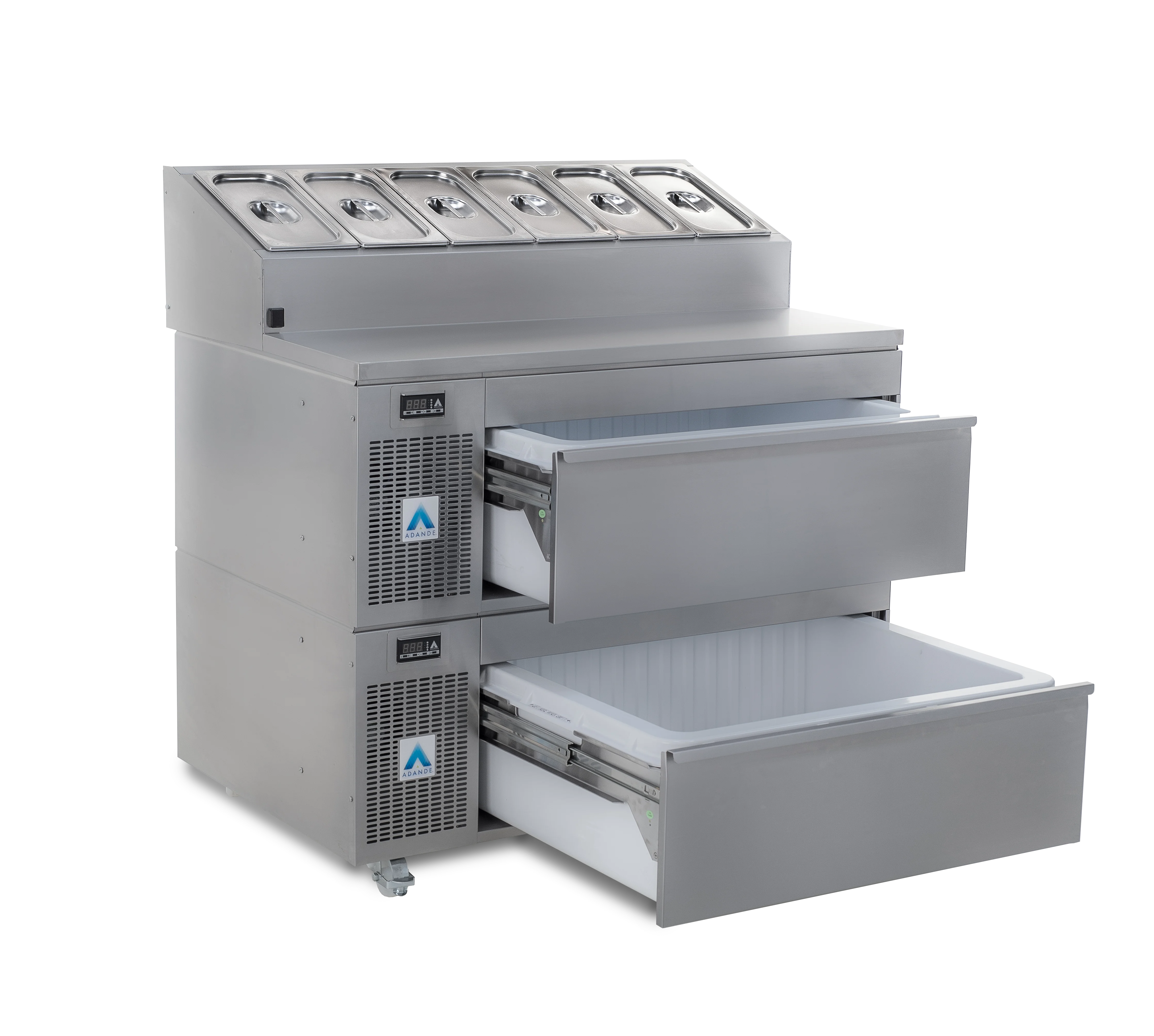 Adande - Saladette - Two Drawer - Fridge/Freezer - VCS2 Saladette Series JD Catering Equipment Solutions Ltd