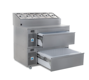 Adande - Saladette - Two Drawer - Fridge/Freezer - VCS2 Saladette Series JD Catering Equipment Solutions Ltd