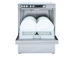 Adler AD50-DPSO 500mm Basket Dishwasher with Chemical Pump, Drain Pump & Water Softener JD Catering Equipment Solutions Ltd