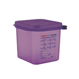 Araven Allergen Polypropylene 1/6 Gastronorm Food Container Purple 2.6L JD Catering Equipment Solutions Ltd