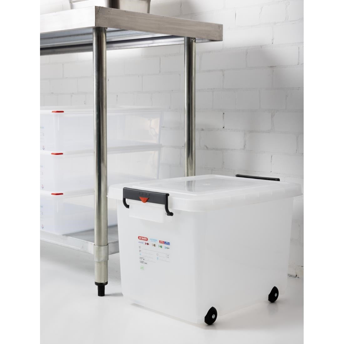 Araven Mobile Food Storage Bin with Lid JD Catering Equipment Solutions Ltd