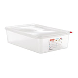 Araven Polypropylene 1/1 Gastronorm Food Containers 13.7Ltr with Lid (Pack of 4) JD Catering Equipment Solutions Ltd