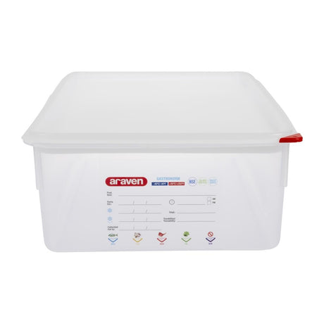 Araven Polypropylene 1/1 Gastronorm Food Storage Box 21Ltr (Pack of 4) JD Catering Equipment Solutions Ltd