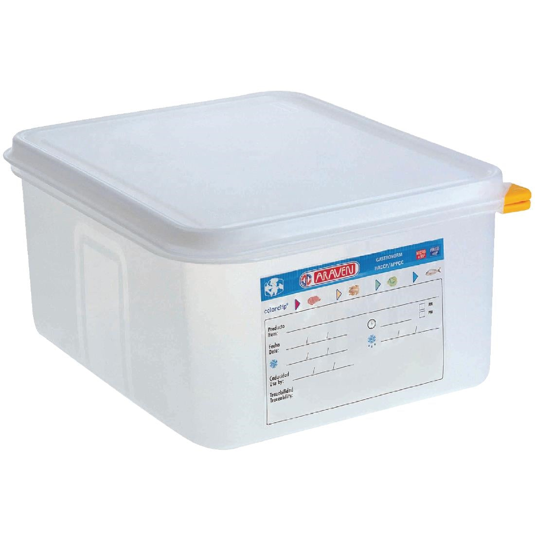 Araven Polypropylene 1/2 Gastronorm Food Container 10Ltr (Pack of 4) JD Catering Equipment Solutions Ltd