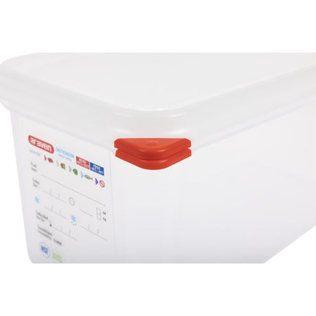 Araven Polypropylene 1/3 Gastronorm Food Container 6Ltr (Pack of 4) JD Catering Equipment Solutions Ltd