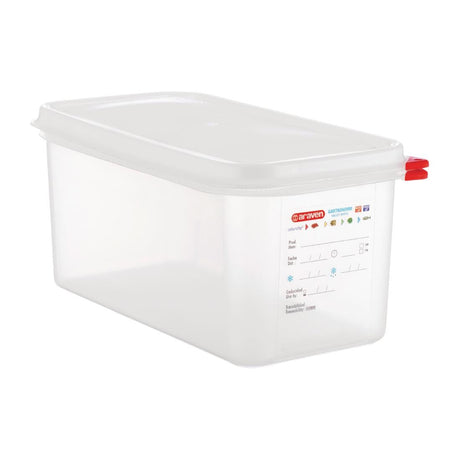 Araven Polypropylene 1/3 Gastronorm Food Container 6Ltr (Pack of 4) JD Catering Equipment Solutions Ltd