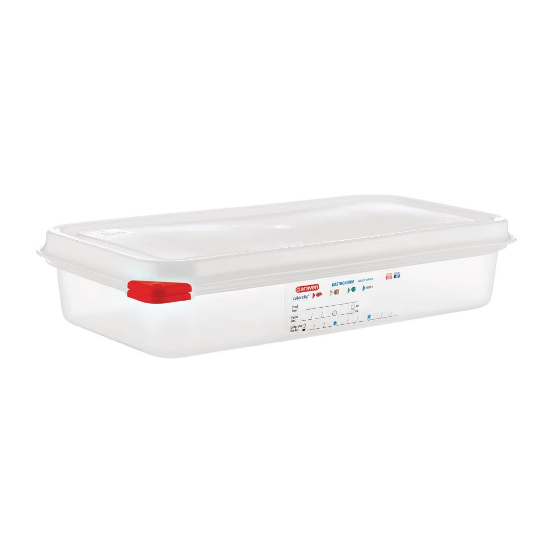 Araven Polypropylene 1/3 Gastronorm Food Containers 2.5Ltr (Pack of 4) JD Catering Equipment Solutions Ltd
