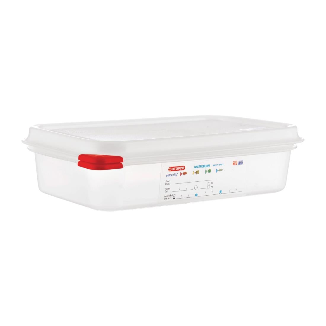 Araven Polypropylene 1/4 Gastronorm Food Containers 1.8Ltr (Pack of 4) JD Catering Equipment Solutions Ltd