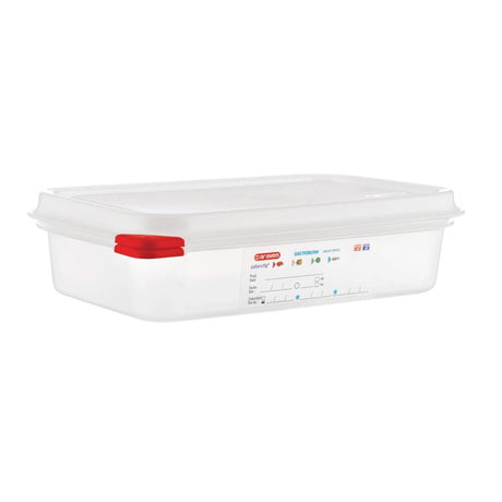 Araven Polypropylene 1/4 Gastronorm Food Containers 1.8Ltr (Pack of 4) JD Catering Equipment Solutions Ltd