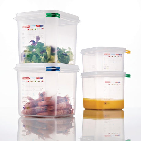 Araven Polypropylene 1/6 Gastronorm Food Containers 2.6Ltr (Pack of 4) JD Catering Equipment Solutions Ltd