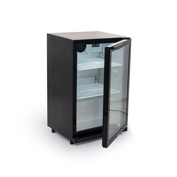 Arctica Bar & Display Bottle Cooler - 1 Hinged Door - Black HEC814 JD Catering Equipment Solutions Ltd