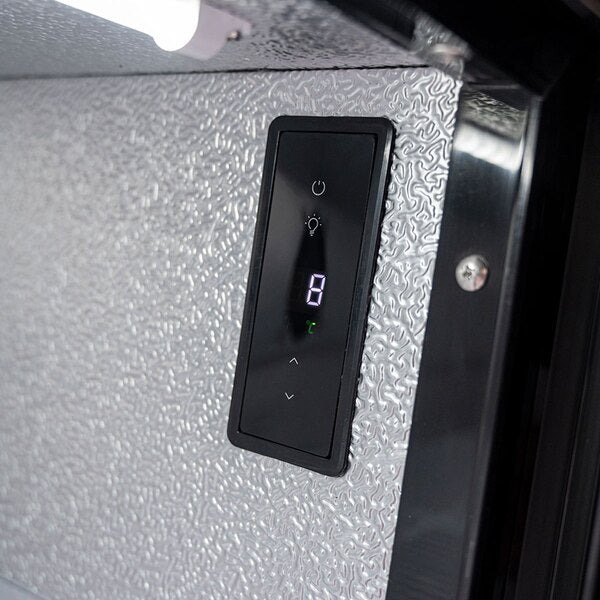 Arctica Bar & Display Bottle Cooler - 2 Sliding Doors - Black HEC818 JD Catering Equipment Solutions Ltd