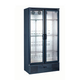 Arctica Med. Duty Upright Bottle Cooler - Single/Double Door -Black JD Catering Equipment Solutions Ltd