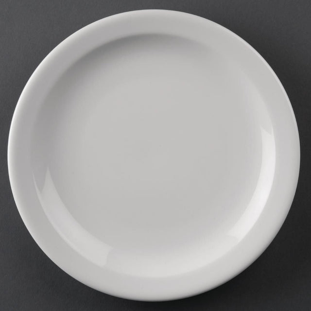 Athena Hotelware Narrow Rimmed Plates 205mm (Pack of 12) JD Catering Equipment Solutions Ltd