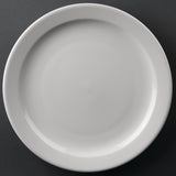 Athena Hotelware Narrow Rimmed Plates 254mm (Pack of 12) JD Catering Equipment Solutions Ltd