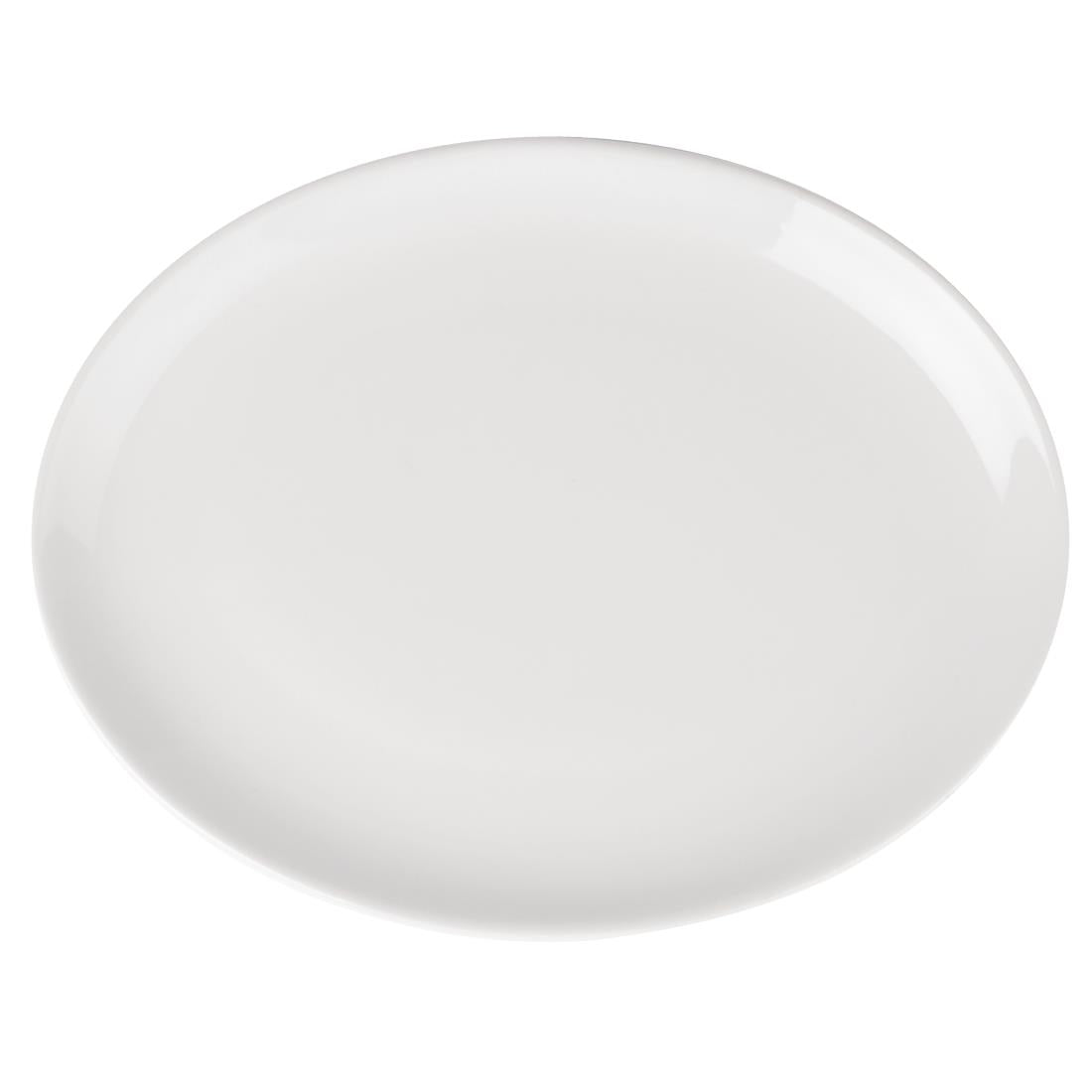 Athena Hotelware Oval Coupe Plates 254 x 197 mm (Pack of 12) JD Catering Equipment Solutions Ltd