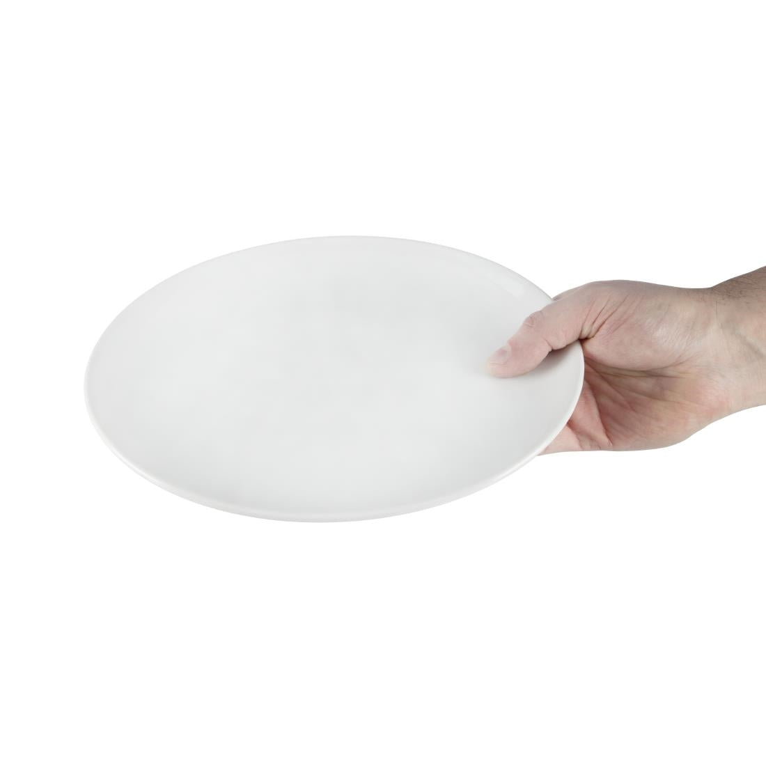 Athena Hotelware Oval Coupe Plates 254 x 197 mm (Pack of 12) JD Catering Equipment Solutions Ltd