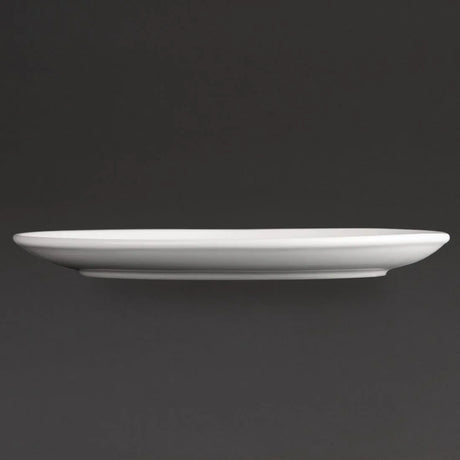 CC211 Athena Hotelware Oval Coupe Plates 254 x 197 mm (Pack of 12) - JD Catering Equipment Solutions Ltd