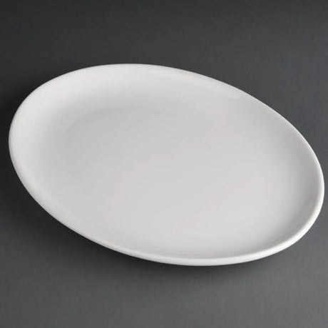 CC211 Athena Hotelware Oval Coupe Plates 254 x 197 mm (Pack of 12) - JD Catering Equipment Solutions Ltd