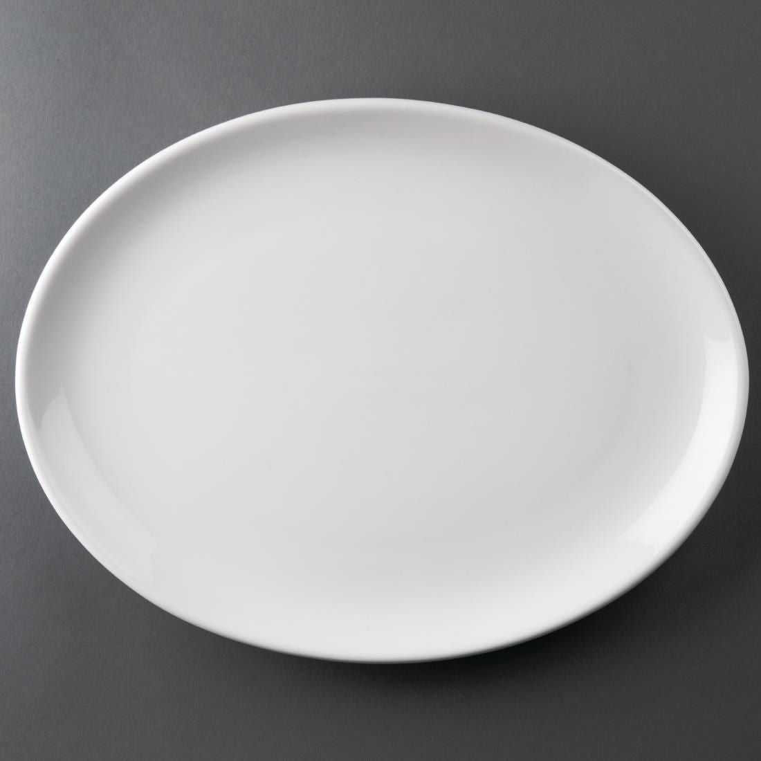 Athena Hotelware Oval Coupe Plates 305 x 241 mm (Pack of 6) JD Catering Equipment Solutions Ltd