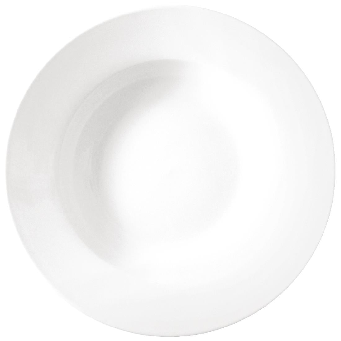 Athena Hotelware Rimmed Soup & Pasta Bowls 228mm 210ml (Pack of 6) JD Catering Equipment Solutions Ltd