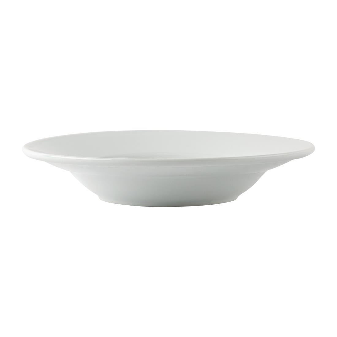 Athena Hotelware Rimmed Soup & Pasta Bowls 228mm 210ml (Pack of 6) JD Catering Equipment Solutions Ltd