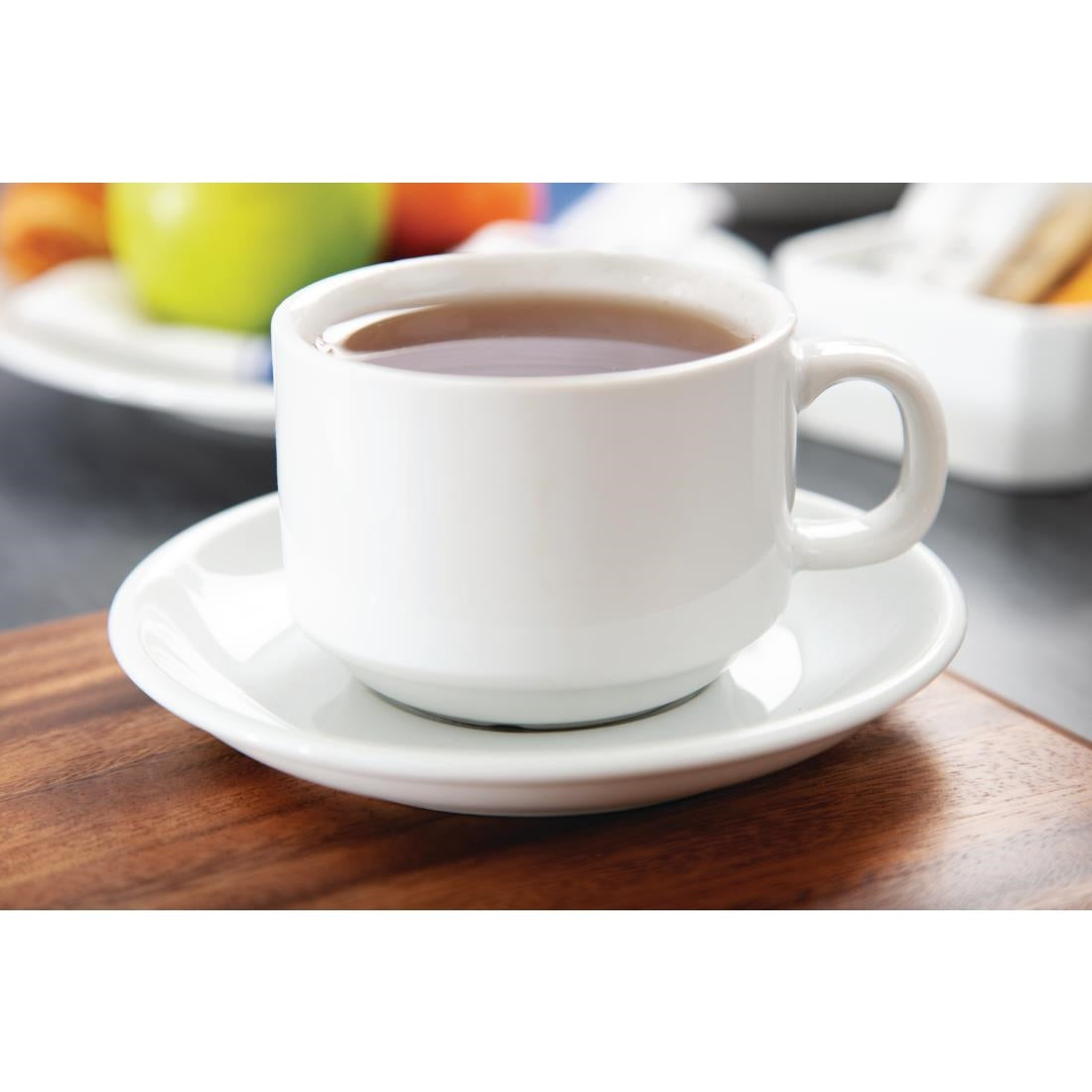 Athena Hotelware Stacking Cups 7oz (Pack of 24) JD Catering Equipment Solutions Ltd