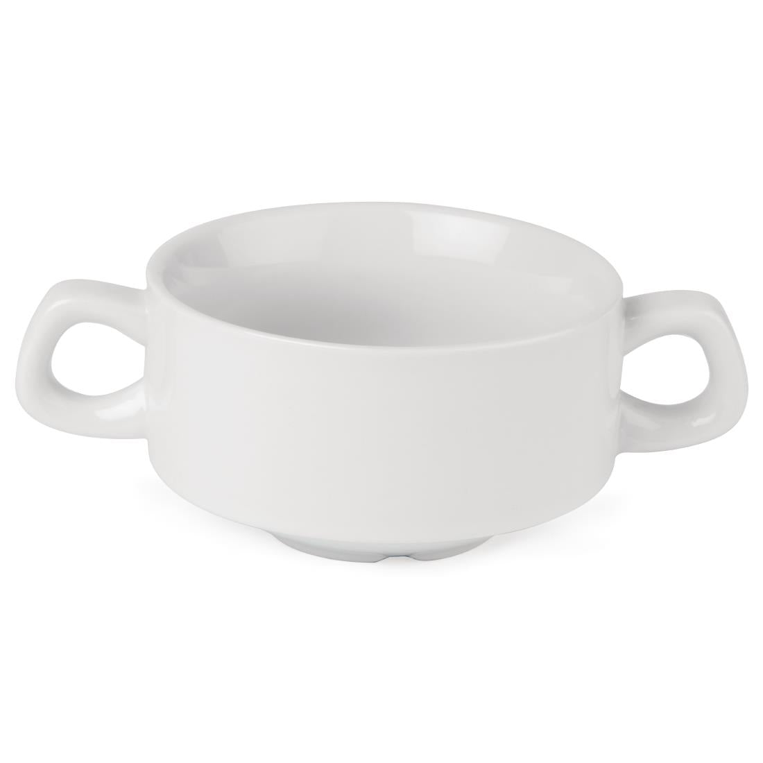 Athena Hotelware Stacking Soup Bowls 160mm 290ml (Pack of 12) JD Catering Equipment Solutions Ltd