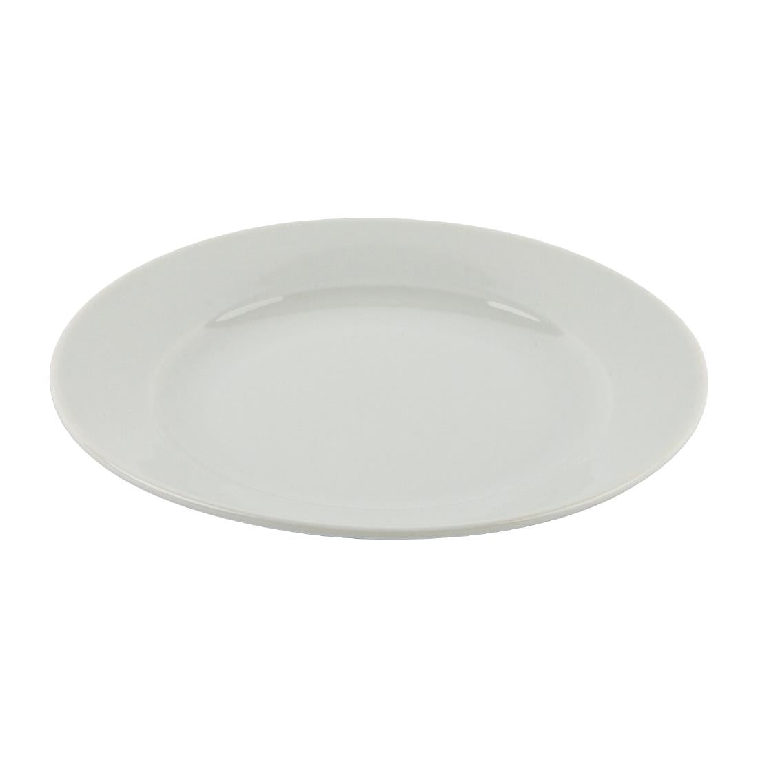 Athena Hotelware Wide Rimmed Plates 165mm (Pack of 12) JD Catering Equipment Solutions Ltd